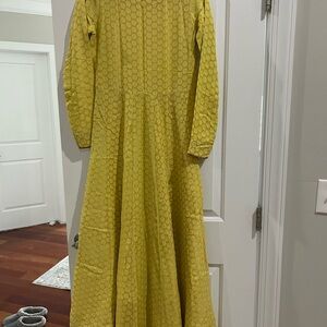 Yellow Long Sleeve Dress